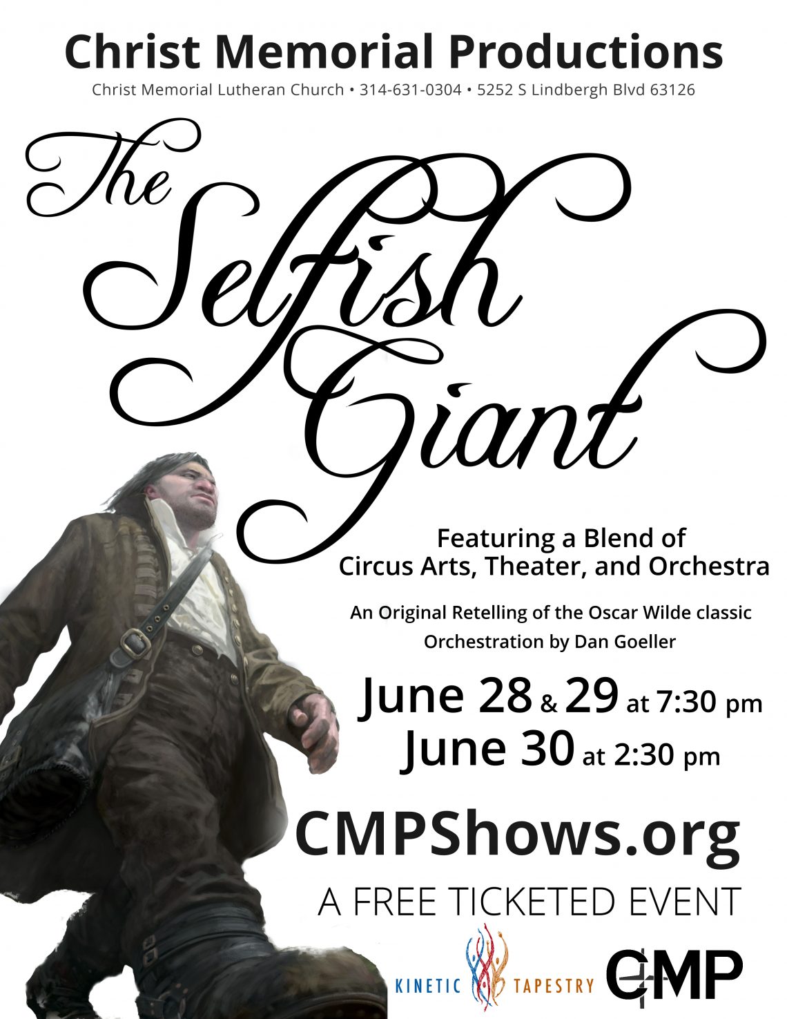 Auditions for Specialty Performers for The Selfish Giant on 11/28 and 12/8