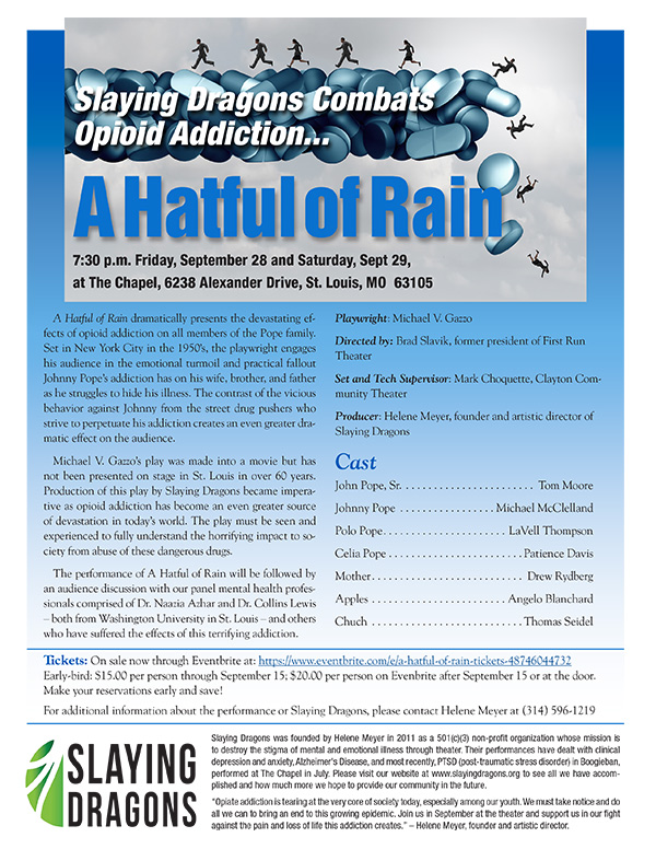 Slaying Dragons presents the comedy/drama” Voices in the Wood” by Don Fidler