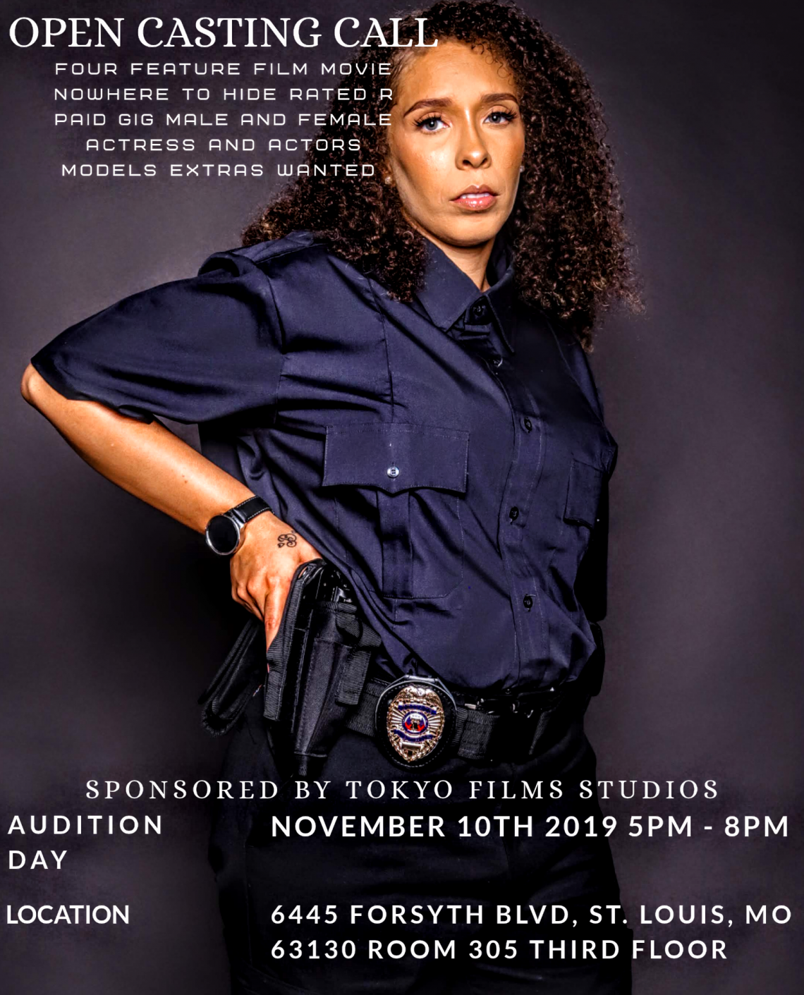 NOWHERE TO HIDE casting call